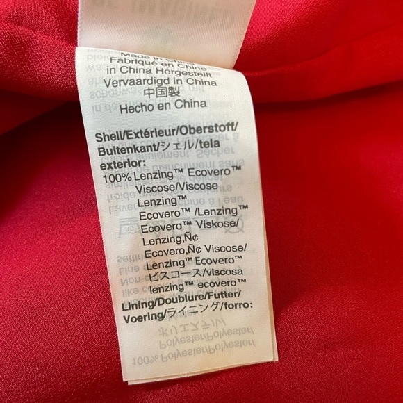 Reimagined by J Crew red dress with pink floral - Picture 7 of 9